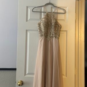 Blush pink prom dress